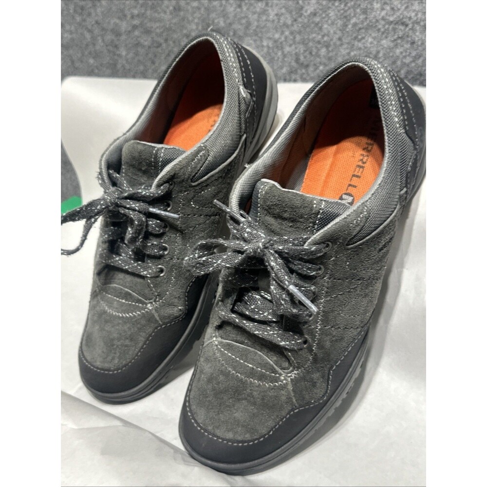 Merrell Womens Shoes Sneakers Hiking Size 9 Gray Granite Lace Up Leather Lace Up - Picture 11 of 13